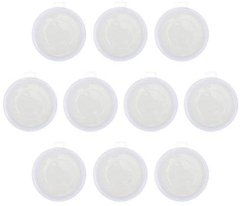 STOBOK 10st Leeres Stempelkissen Pigmentiertes Stempelkissen Schwamm-stempelkissen Stempelkissen Für Gummi Leere Stempelkissen Fingerabdruck Weiß Handabdruckstation Plastik Kind Riese