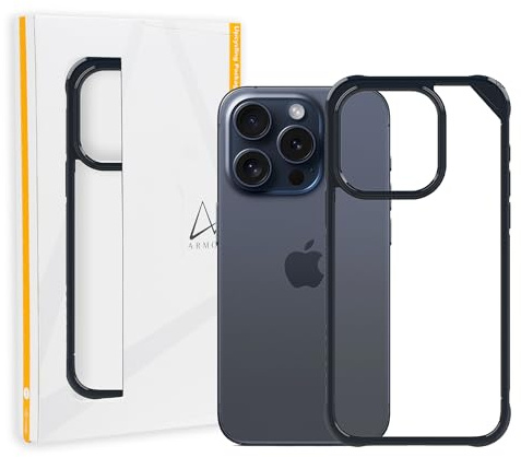 Armor Signature PRO Case for iPhone 15 Pro Max (Midnight Blue with Orange Tape)