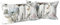 Snylcce Braun Creme Grau Teal Floral Kissenbezüge Aquarell Blume Couch Kissenbezüge 30x50 cm Set von 2 Bauernhaus Home Decor für Zimmer Schlafzimmer Bett Kissen Outdoor 12x20 Inch