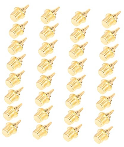 Happyyami 32pezzi Chiodi Per Scarpe Da Corsa Metallo Accessori Per Atletica Leggera Con Punta Ago Per Maggiore Adesione e Stabilità Adatti Competizioni Di Corsa e Cross Country