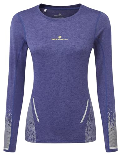 RONHILL Running, Wmn's Tech Reflect L/S Tee, Deep Ocean/Reflect, 10