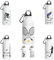 Bouteille de Sport Oregon Personnalisable | Gourde en Acier Inoxydable Personnalisable | Tennis-Foot-Basket-Judo-Bmx-Natation-Rugby | Idée cadeau originale