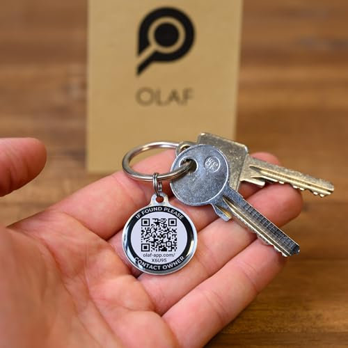 OLAF-App WERTSACHEN ABSICHERN: 1x Kofferanhänger: Adressanhänger für Gepäck - mit gratis anonymer Kontaktfunktion! Weltkugel Design Kofferanhänger Flugreise oder Kreuzfahrten