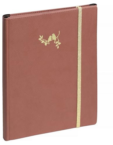 Exacompta - 2002078E - Agenda semainier de bureau SAD 20S All in one - 15 x 21 cm - Septembre 2025 à décembre 2026-16 mois - Coloris rose