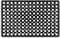 Crystals Door Mats Outdoor - Rubber Front Door Mat Outside Heavy Duty - Non Slip Dirt Trapper rubber matting with Drainage Holes – Black Hollow Matt 60cm x 40cm