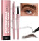 Magic Eyebrow Pencil With Fork Tip - Waterproof, Long-Lasting, Smudgeproof Brow Pen for Defined Eyebrows - Dark Brown