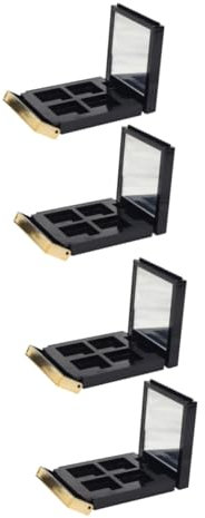 WOONEKY 2sets Make-up Lagerung Container 4-grid Lidschatten Palette Box Leere Fall Für Rouge Lippenstift Augenbraue 2 Stücke * 2
