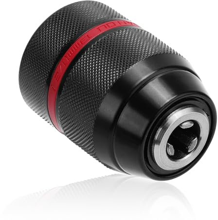 Mandrino Autoserrante per Milwaukee M18, Mandrino per Avvitatore Mandrino Multi Uso in Acciaio Ad Alto Tenore di Carbonio Capacità di Serraggio del Mandrino da 1/2 1,5-13 mm