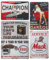 SPORWAY Juego de 5 carteles de chapa para garaje, 20 x 30 cm, estilo retro, vintage, cartel de chapa, cartel de metal para coche, cartel de aceite de motor, letreros de metal, para la pared de la