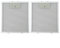 FUANA 2 filtros de campana extractora de metal para campana extractora, filtro de grasa de metal de 230 x 260 x 9 mm, filtro de ventilación para filtro de grasa de repuesto de cocina