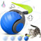 HOIDOKLY Speedy Tail 2.0, 2025 Neuer Speedy Tail Katzenspielzeug, König des interaktiven Katzenspielzeugballs, Automatisches Katzenspielzeug, lindert Ängste (Blau)