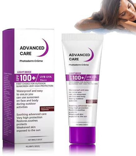 Sonnencreme LSF 100, Sonnenschutz LSF 100, Wasserfeste Sonnencreme für Gesicht und Körper, Anti-Aging Sonnenschutzlotion Mit UVA-/UVB-Schutz Hautpflege Zur Vorbeugung Von Sonnenbrand (1)