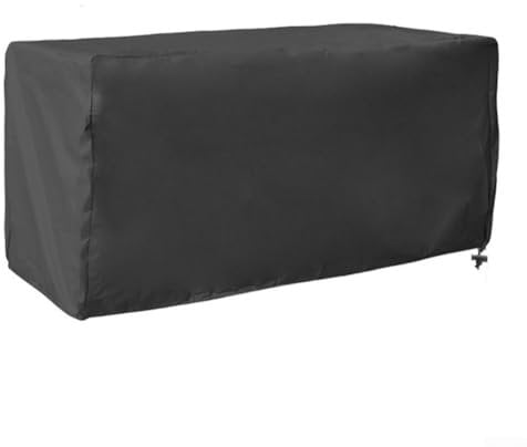 Sturdy 210D Waterproof Deck Box Cover with Custom Fit Rope and Secure Closure System (123×62×55cm )