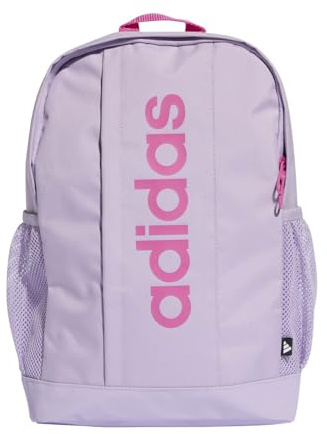 adidas Mixte enfant KIDS LINEAR BACKPACK, powder plum/semi lucid fuchsia, One size