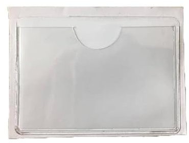 Miunpri Support Carte Handicapé Pare Brise, 20 pcs Porte Carte Voiture Pare Brise 10x8cm Pochette Autocollante en PVC pour VTC/Taxi/Ticket Disque de Stationnement Permis Taxi, Transparent
