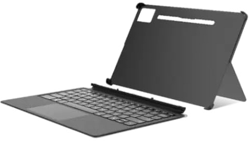 Lenovo cover con tastiera per Idea Tab PRO, cover 2 in 1 con connessione magnetica istantanea POGO Pin, design leggero e alloggiamento per penna integrato – Grigio