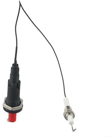 Encendedor piezoeléctrico para parrilla de gas, chimenea y estufa, cuerpo de plástico con rosca M10, para aparatos de calefacción de barbacoa de gas natural y alcohol