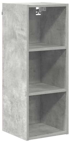 vidaXL Hängeschrank Betongrau 30 x 29,5 x 80 cm Holzwerkstoff