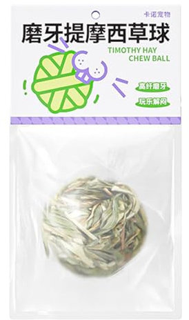 wiroouia Kauspielzeug für Kaninchen, Natürliche Rollende Gras Ball, Heuball für Hasen als Beschäftigungsartikel, Für Hamster, Chinchilla, Gerbil & Kleintiere Zum Spielen, Gegen Langeweile Und