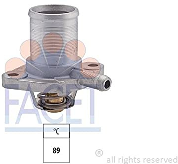 FACET Thermostat Kühlmittel Kühlwasserthermostat mit Dichtung Öffnungstemperatur:89°C für RENAULT CLIO II (BB0/1/2, CB0/1/2) TWINGO I (C06) KANGOO (KC0/1) KANGOO Express (FC0/1) CLIO I (B/C57, 5/357)
