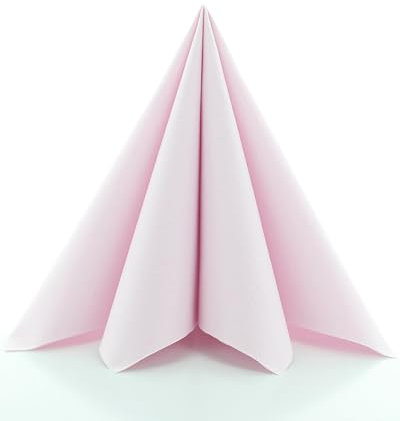 Sovie HORECA Servietten in Rosa aus Linclass Airlaid, stoffähnliche Einwegservietten ideal für Hochzeit & Partys, 40 x 40 cm, 50 stück