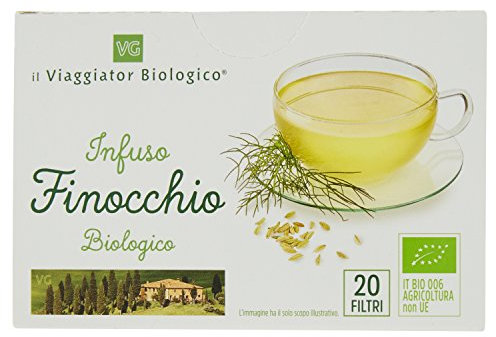 il Viaggiator Goloso Biologico Infuso Finocchio, 20 Filtri