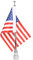 e-most USA Fahnenstange Halterung + 6 x 9 Flagge Kit verstellbar für Harley Davidson Honda Goldwing CB VTX CBR Yamaha