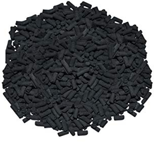 HELO 1 kg Aktivkohle Pellets (B) mit hoher Adsorptionsfähigkeit, hochporöser Struktur und großer innerer Oberfläche (1,0 kg entspricht ca. 500.000 m²), Pellets Ø ca. 3-4 mm, Länge: ca. 3-15 mm