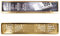 2x Premium Auto Kennzeichenhalter 100% EDELSTAHL GOLD für DEUTSCHLAND und EU (Kennzeichen der Größe 520mm x 110mm) Nummernschildhalter Kennzeichenhalterung INOX Rostfreier Stahl V2A