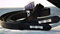 Tysons Breeches Liz Leder Steigbügelriemen Bügelriemen Steigbügel Riemen Strass Braun Schwarz Glitzer Strass Glitzerriemen 145 155 165 cm (145 cm, Schwarz)