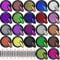 Duufin 22 Kästen Chrom Pigment Metallic Nagelpuder Mirror Nägel Pulver mit Lidschattenpinsel für Nägel Nail Art, 1g/Kästen