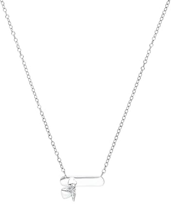 Amor Kette mit Anhänger 925 Sterling Silber Damen Halsschmuck, 42 cm, Silber, Herz, Kommt in Schmuck Geschenk Box, 2026068
