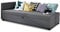 Sofa Misti II - Einzelbett, Schlafsofa mit Bettkasten, Bettsofa, Farbauswahl, Bettgestell, Komfortbett, Bett für Jugendzimmer, Schlafmöbel (Grau (Lux 05))