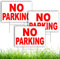 DIMARONGTON 3 PC No Parking Signs with Stakes - 8x12 Coroplast Keep Off Grass Sign