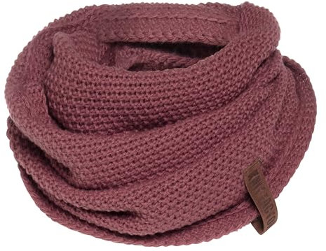 KNIT FACTORY - Coco Loop Schal - Gestrickter Schlauchschal - Für Damen und Herren - Herbst & Winter Essentials - Zeitloses Mode-Accessoire - Strickschal mit Wolle - Stone Red