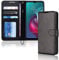 TECHGEAR Moto G30 / G10 Leather Wallet Case, Flip Protective Case Cover with Wallet Card Holder, Stand & Wrist Strap, Black PU Leather with Magnetic Clasp Designed For Motorola Moto G10 / G30