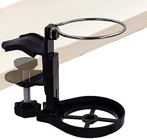 Pmsanzay Anti-Spill Cup Holder Drink Holder Water Bottles Holder for Your Desk or Table - Foldable and Portable for Travel, Airplanes, Cafes, Desks, Tables and Wheelchairs