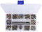 Mixed Colors Nieten, Strass Nieten Set mit Aufbewahrungs Box Silber Farbene Nieten für Leder Handwerk DIY Herstellung 8mm