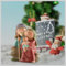 Miniatur-Krippen-Familienfigur – Josef mit Maria mit Neugeborenen Jesus, Heilige Familie Figur Weihnachten Innendekoration, 6,3 cm