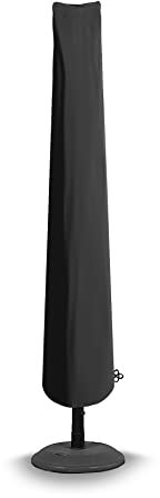 Bosmere All-Weather Extra Large Parasol Cover with Zip, Charcoal