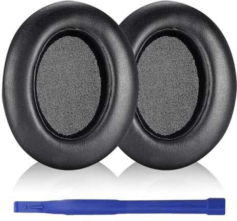Aiivioll Replacement Earpads for Sony WH-XB910N XB910 Wireless Noise Cancelling Headphones, Ear Pads with Protein Leather, High Density Noise Isolation Foam(Black)