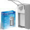 ARNOMED 1 Dispenser di sapone in alluminio, dispenser a muro gel disinfettante mani da 500ml, Euro dispenser con leva lunga, dispenser gel disinfettante mani parete, dispenser bagnoschiuma doccia