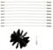 Chimney Sweep Kit, Chimney Sweep Brush, 9 Nylon Rods 1 Brush, Chimney Balloons for Fireplace, Chimney Typhoon Power Sweeping Set, Chimney Cleaning Kit (9 Rods + 1 Brush)