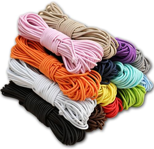 PerkHomy Bungee Shock Cord Rope Marine Grade Heavy Duty Polyester Bungie Elastic Stretch String for Kayak Strap Tarp Tie Down Canopy Boating Camping Tent Crafting Patio （Orange-3/16 x 50'）