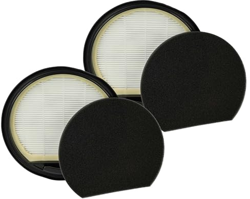 vhbw 2x Staubsaugerfilter Ersatz für Bosch 12022118 | 6.05.06.27-0 für Staubsauger - Abluftfilter Schwarz Weiß