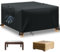 BHFRGAS Garden Furniture Covers - Waterproof, 300x300x90cm Oxford Fabric Patio Covers for Rattan and Metal Outdoor Furniture (Black)