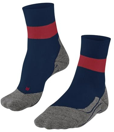 FALKE Men's RU Compression Stabilizing M So Lyocell Functional Yarn With Compression 1 Pair Running Socks, Blue Pond 6598, 5.5-7.5