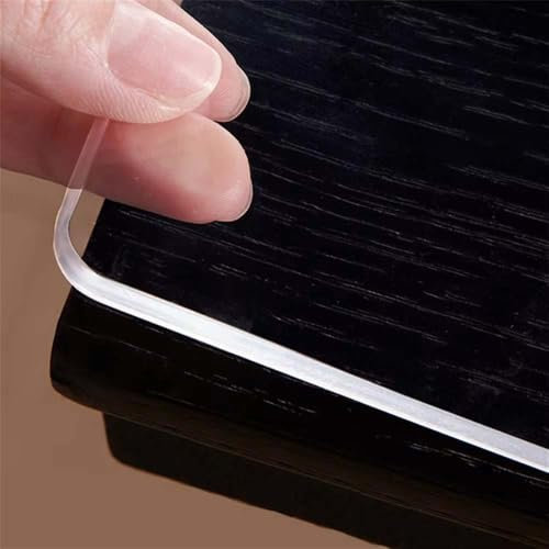 GYYFQH Tischfolie Transparent 2mm/3mm,Transparente Tischdecke 200x100,Tischfolie Matt Transparent,Tischfolie Nach Maß Matt,wasserdichte Schutzhülle(styleA2mm,65×100cm)
