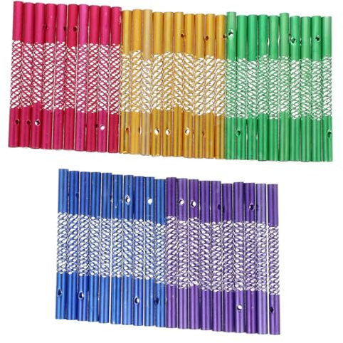 ANDRESLAD 100stücke Aluminium Windspieldoehrn Windspieldoehrn DIY Handwerk Metall Fuer DIY Spielzeug Ersatz