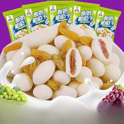 Yogurt raisins,candied fruits,dried fruit snacks,vegetarian,casual snacks, vegan,sweets,healthy and nutritious desserts,candy snacks,sweet and sour snacks,Dried Fruits (250g)